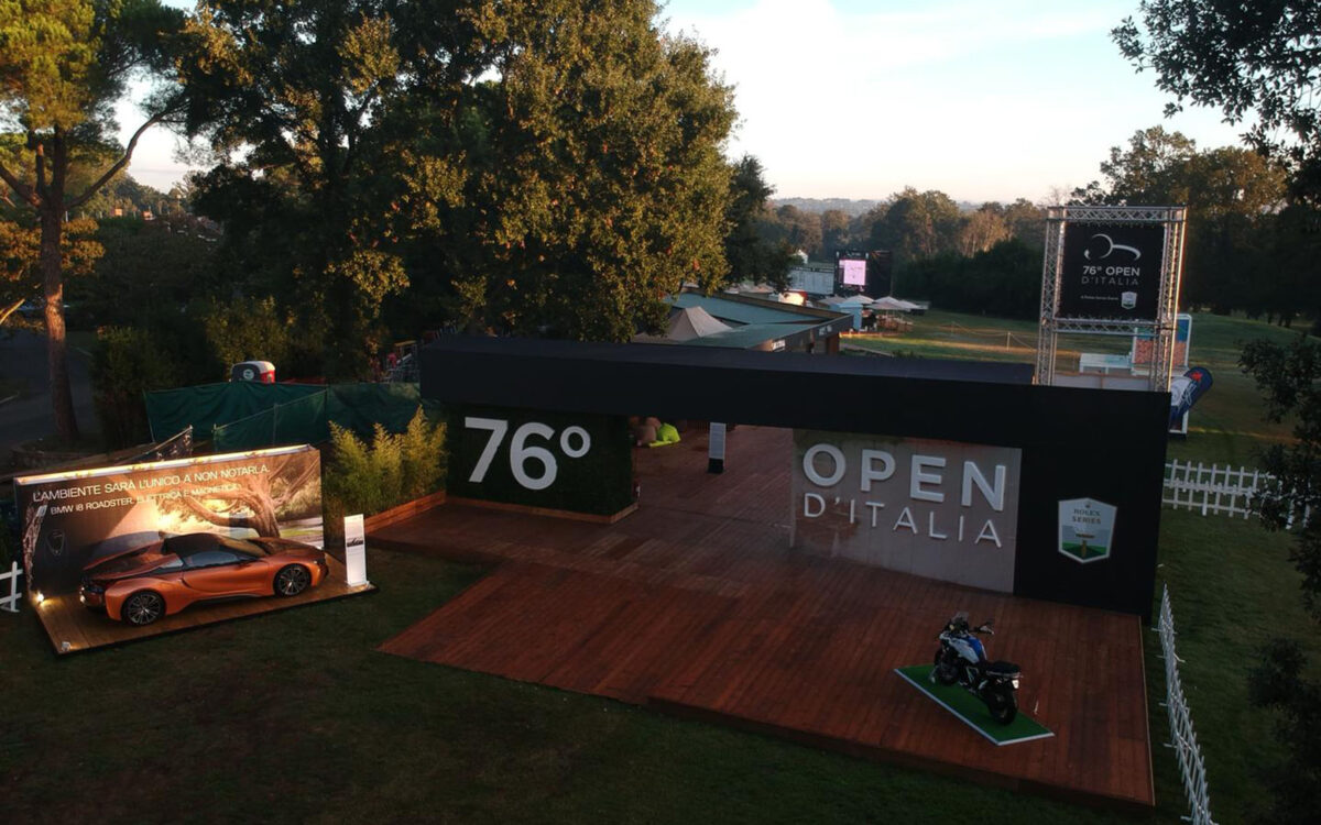 Ingresso villaggio commerciale Open Golf Italia 2019 - Roma