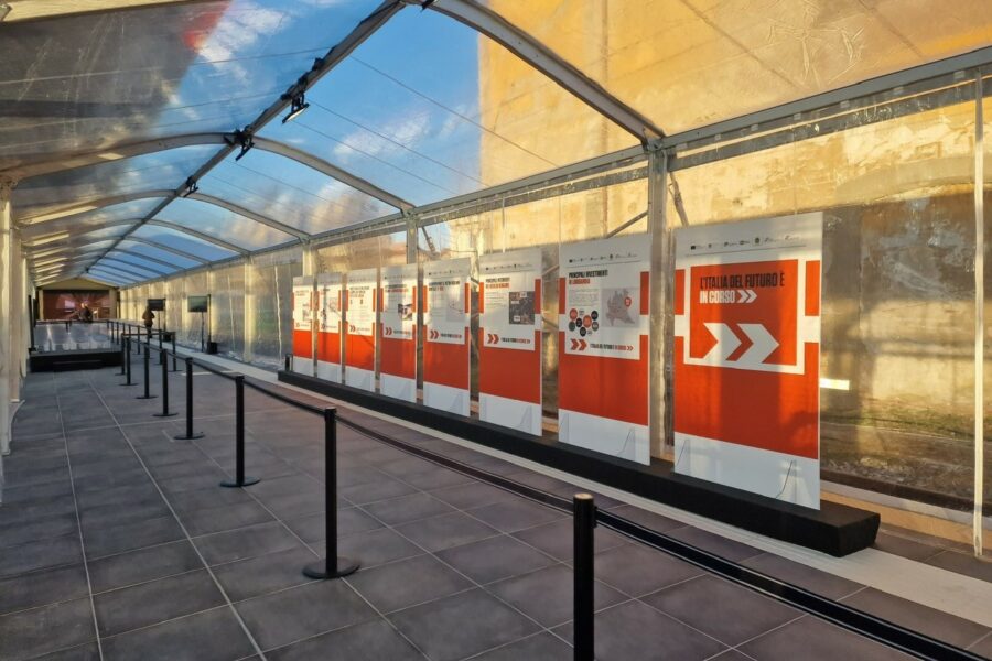 Inauguration of the new platform of the Bergamo railway station