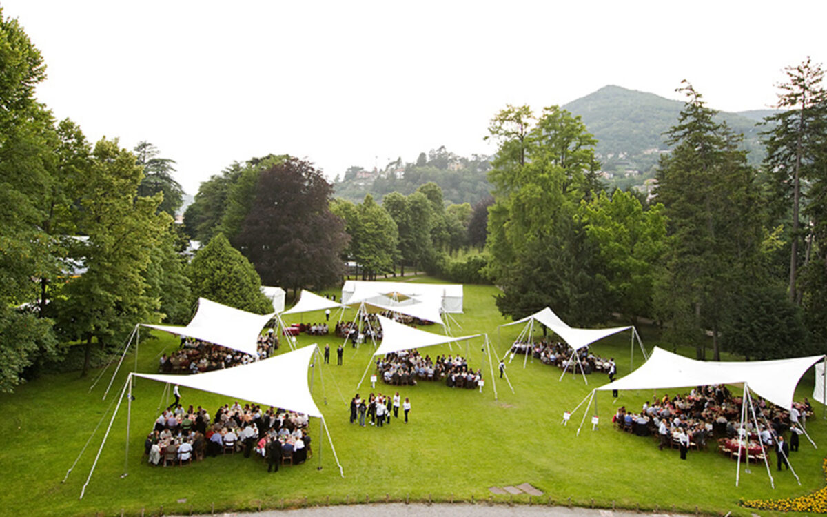 Vele realizzate con pvc bianco per matrimonio