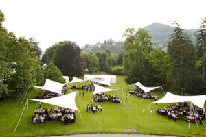 Vele realizzate con pvc bianco per matrimonio