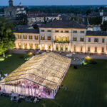 Tensostruttura in crystal matrimonio Villa Borromeo