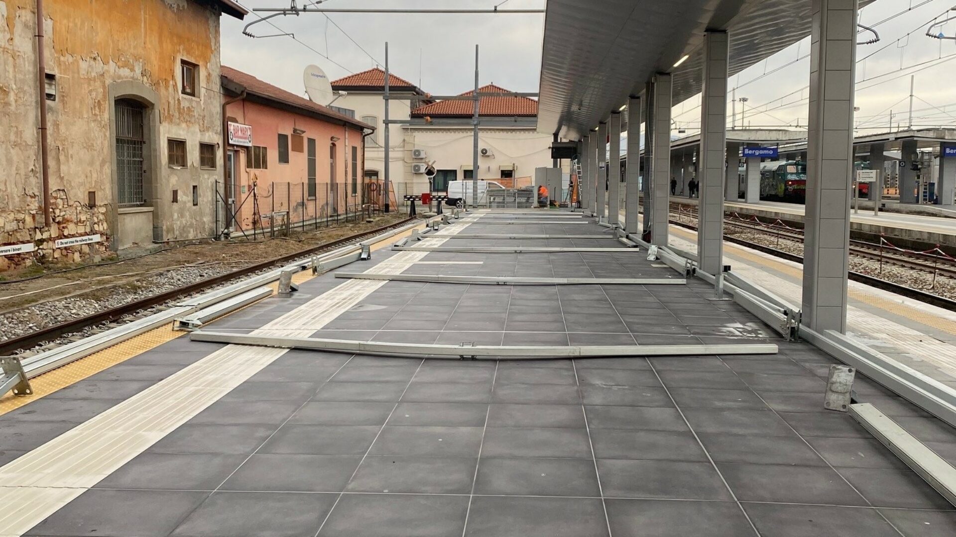 Inauguration of the new platform of the Bergamo railway station
